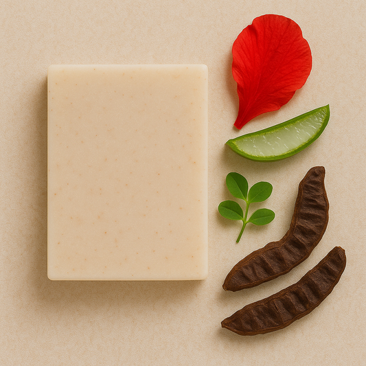 Moisture & Shine Ayurvedic Shampoo Bar – Hibiscus, Brahmi & Aloe. 100 grams